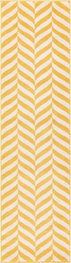 Žlutý koberec běhoun 240x66 cm Muse - Asiatic Carpets Asiatic Carpets