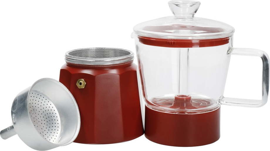 Červená moka konvička z nerezové oceli 0.29 l La Cafetiere Verona - Kitchen Craft Kitchen Craft