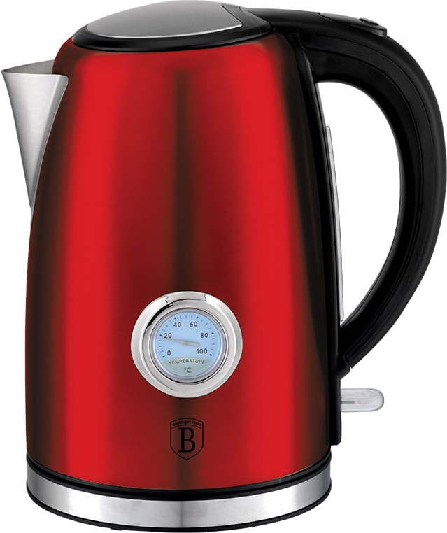 Červená rychlovarná konvice 1.7 l Burgundy Metallic Line - BerlingerHaus Berlingerhaus