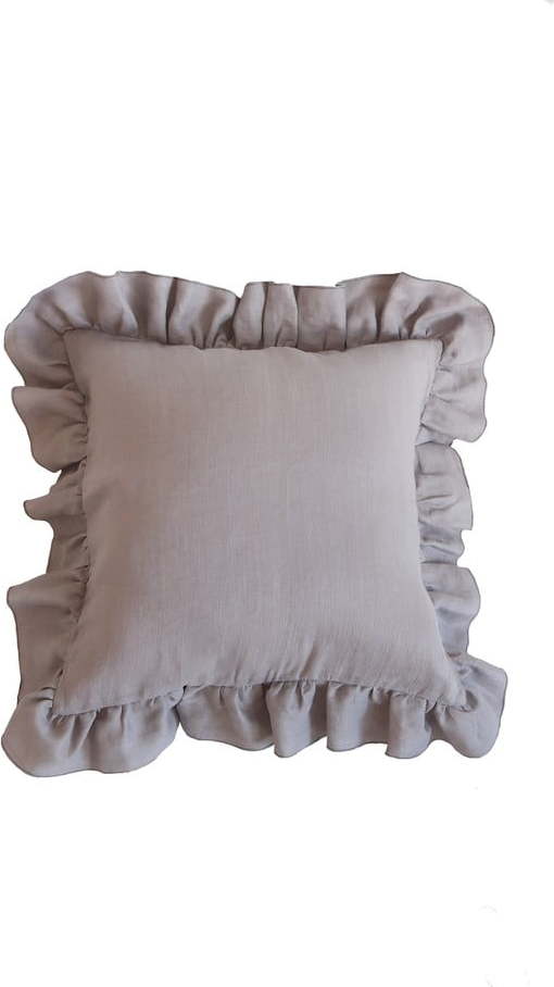 Dětský povlak na polštář Grey Frill - Moi Mili Moi Mili