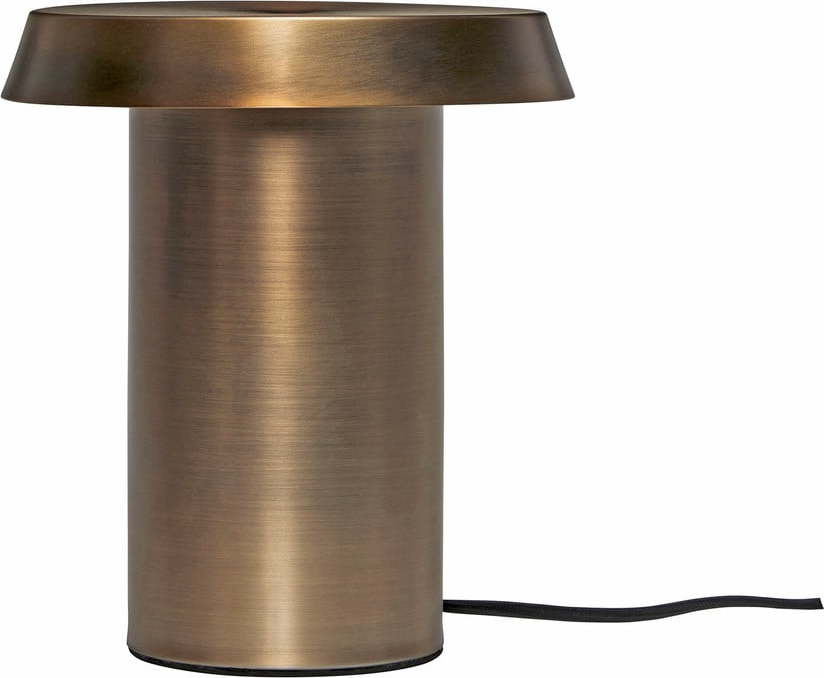 Hnědá kovová stolní lampa Keen - Hübsch Hübsch