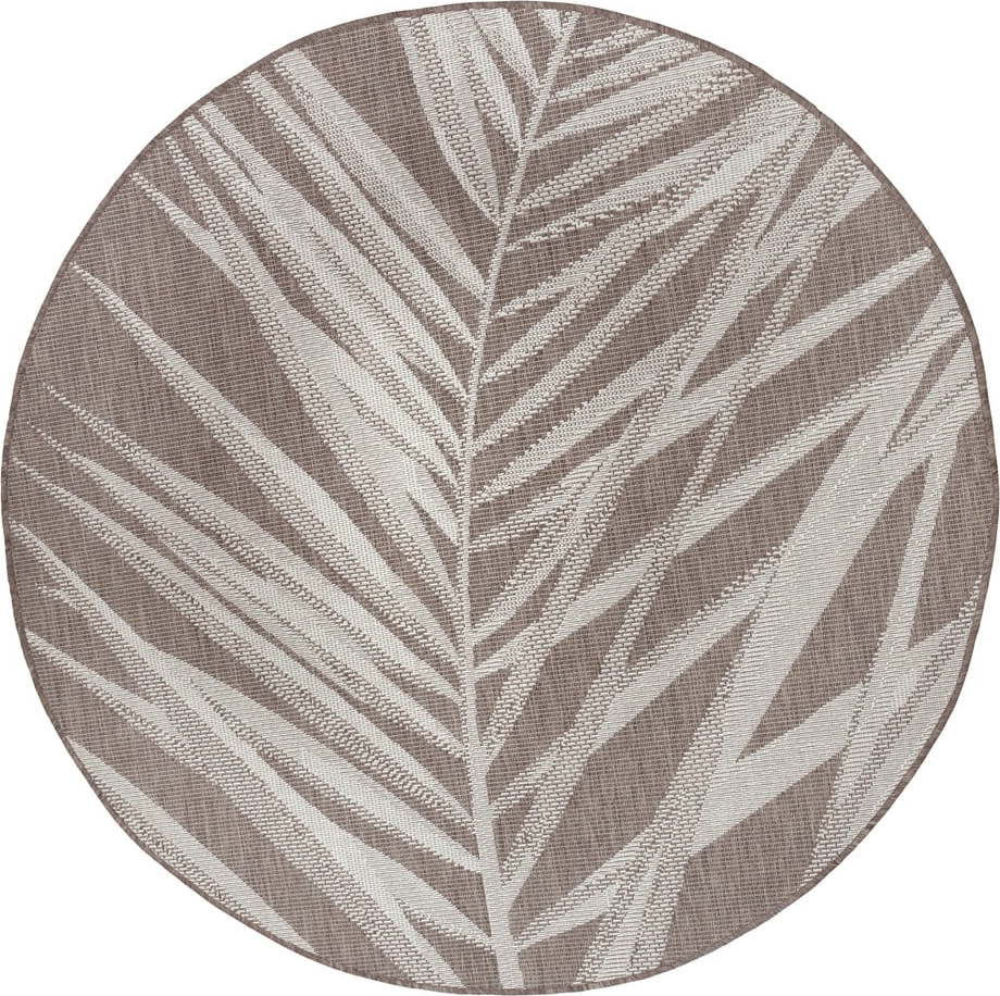 Hnědo-béžový venkovní koberec NORTHRUGS Palm
