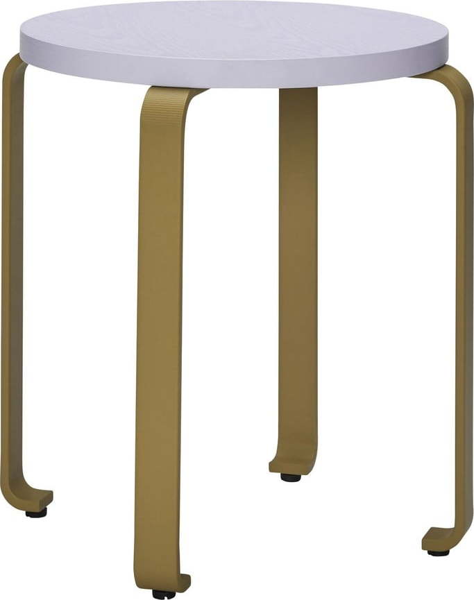 Hnědo-modrá stolička z jasanového dřeva Smile - Hübsch Hübsch