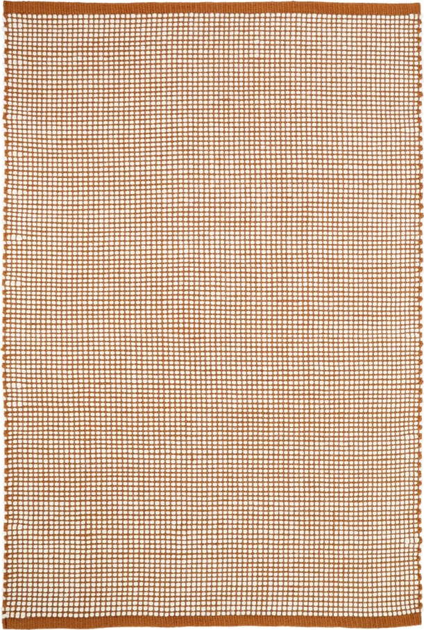 Oranžový koberec s podílem vlny 130x70 cm Bergen - Nattiot Nattiot
