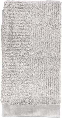 Světle šedý ručník ze 100% bavlny Zone Classic