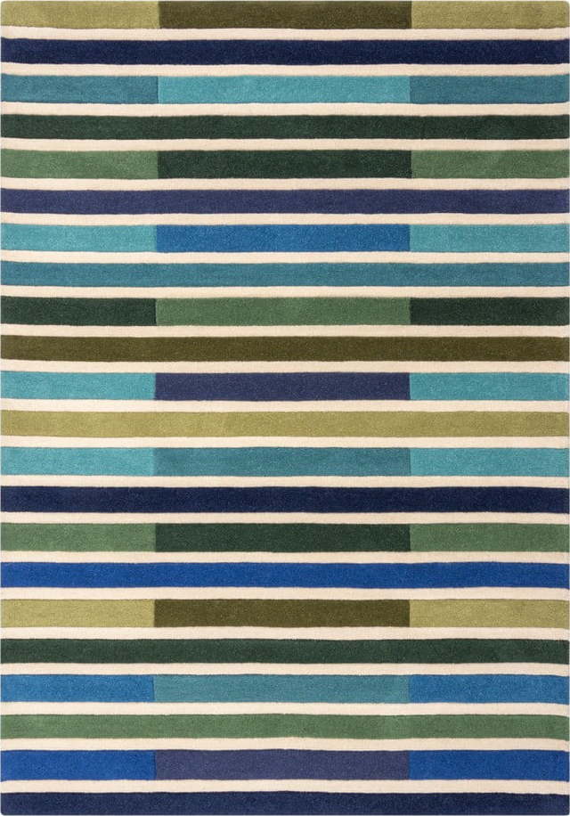 Zelený vlněný koberec 290x200 cm Piano - Flair Rugs Flair Rugs