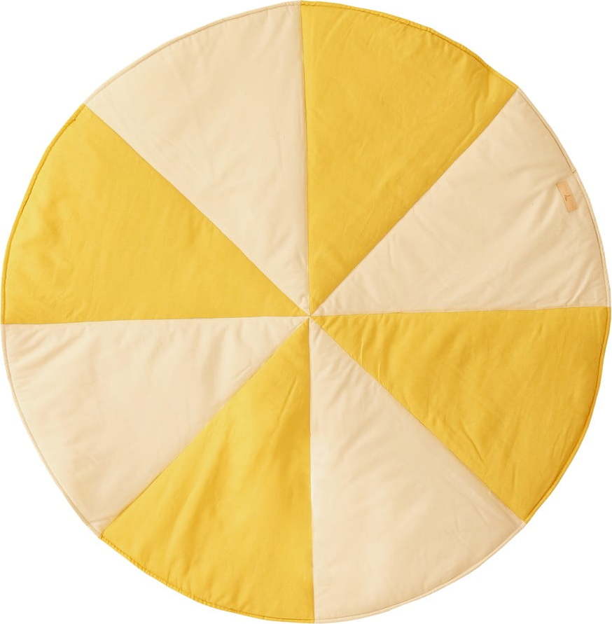 Žluto-béžová dětská hrací deka Honey Circus - Moi Mili Moi Mili