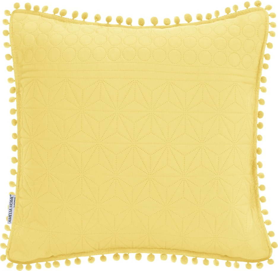 Žlutý dekorativní polštář AmeliaHome Meadore