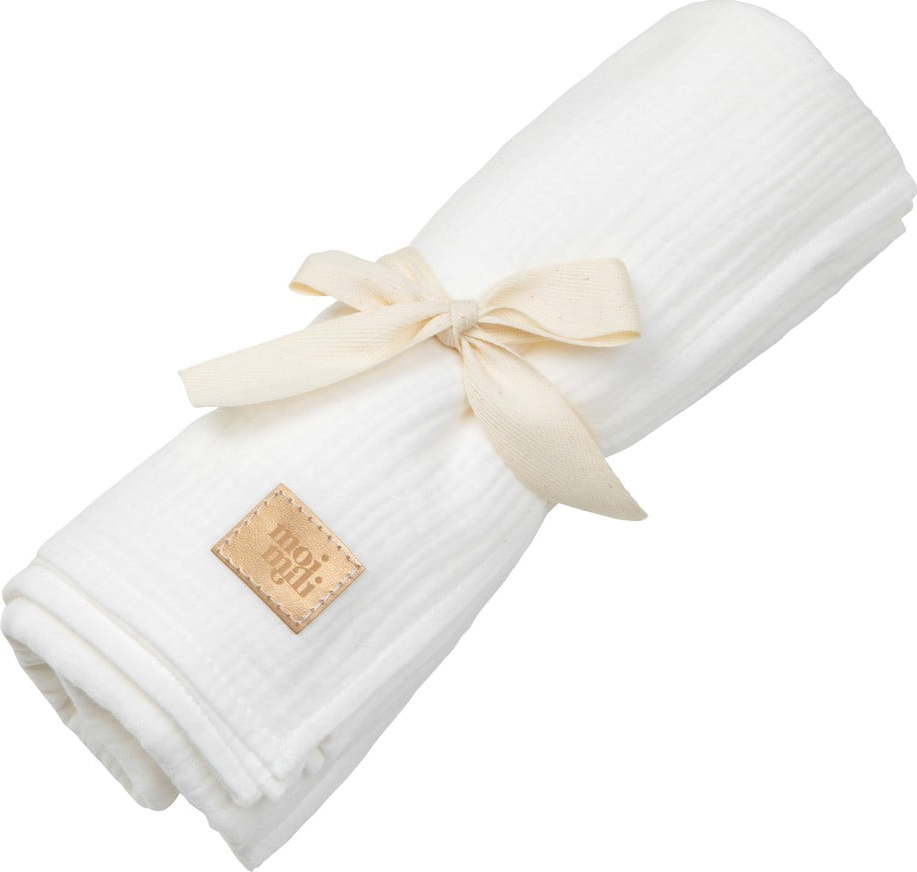 Béžová mušelínová dětská deka 100x100 cm Cream - Moi Mili Moi Mili