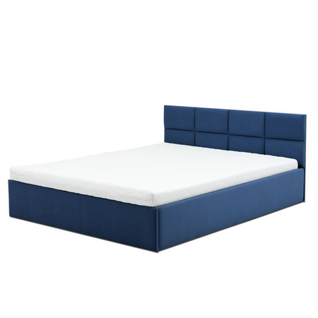 Čalouněná postel MONOS s pěnovou matrací rozměr 160x200 cm Granátová Signal-nabytek