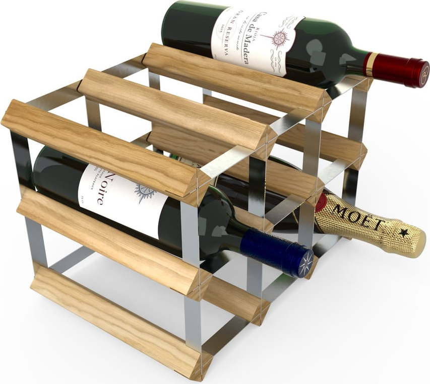 Dřevěný stojan na víno 9 lahví - RTA Rta