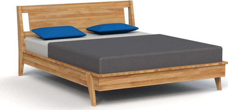 Dvoulůžková postel z dubového dřeva 140x200 cm Retro 2 - The Beds The Beds