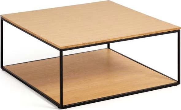 Konferenční stolek s deskou v dubovém dekoru 80x80 cm Yona - Kave Home Kave Home