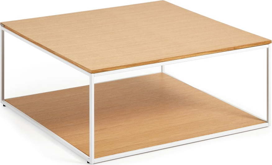 Konferenční stolek s deskou v dubovém dekoru 80x80 cm Yona - Kave Home Kave Home