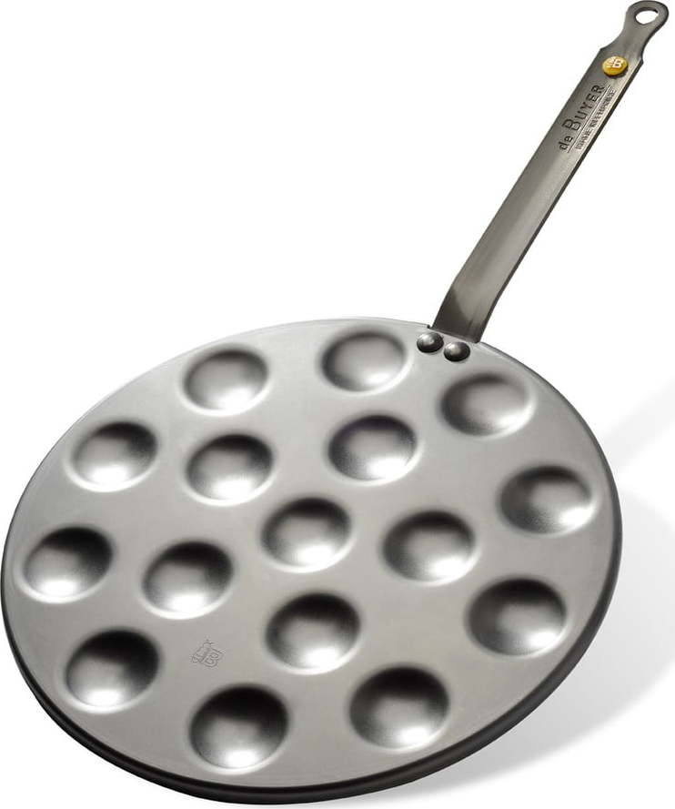 Ocelová pánev na Poffertjes de Buyer Mineral