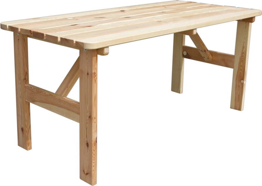 Zahradní jídelní stůl z borovicového dřeva 180x70 cm Viking - Rojaplast Rojaplast