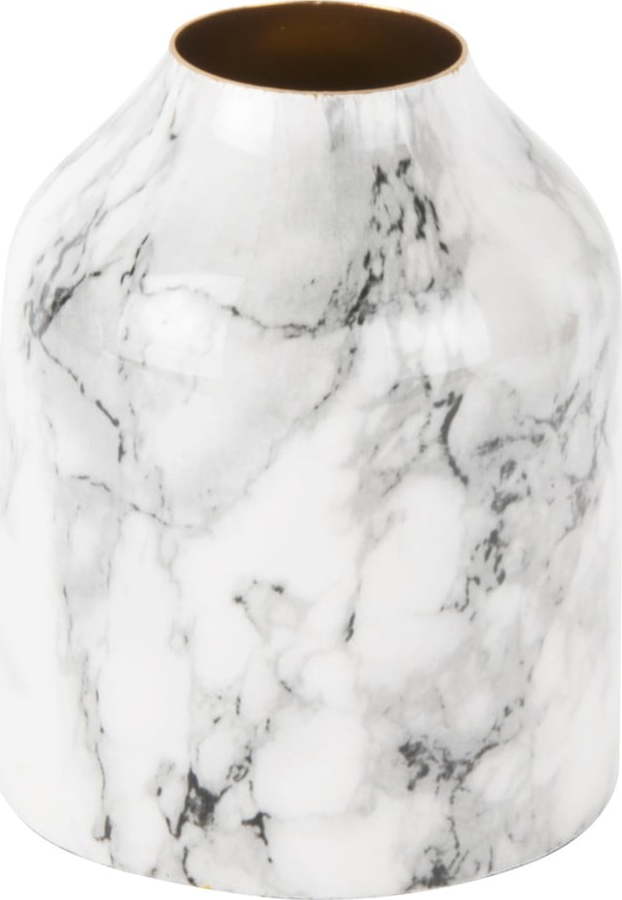 Bílo-černá železná váza PT LIVING Marble