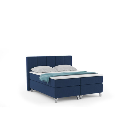 Čalouněná postel ATLANTIC včetně úložného prostoru 140x200 Modrá KOLA