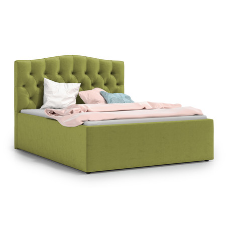 Čalouněná postel RIVA 140x200 cm Zelená KOLA