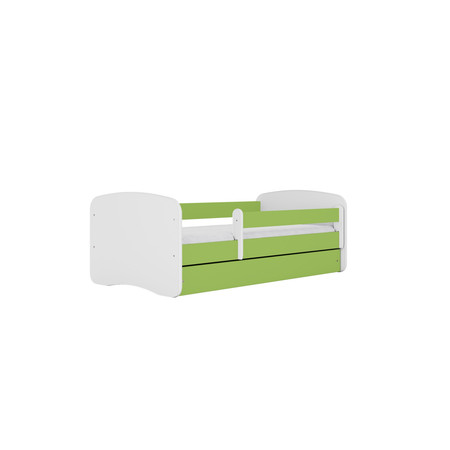 Dětská postel s úložným prostorem Babydream 80x160 cm Bílá + zelená Bez matrace Signal-nabytek