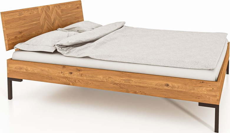 Dvoulůžková postel z dubového dřeva 160x200 cm Abies 2 - The Beds The Beds