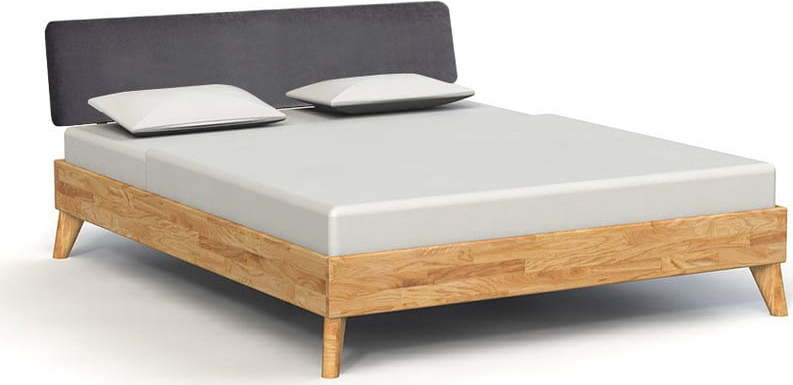 Dvoulůžková postel z dubového dřeva 200x200 cm Greg 3 - The Beds The Beds