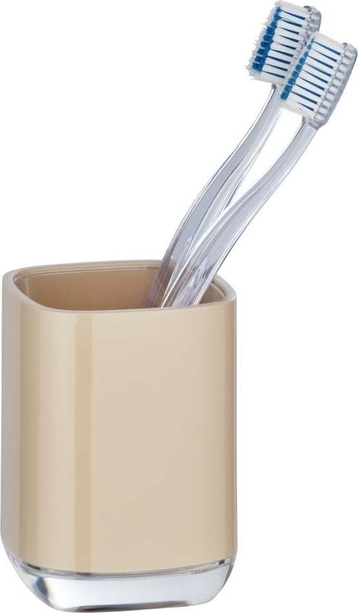 Hnědý kelímek na zubní kartáčky Wenko Masone WENKO