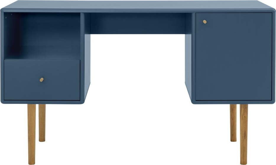 Modrý pracovní stůl 130x50 cm Color Living - Tom Tailor for Tenzo Tom Tailor for Tenzo