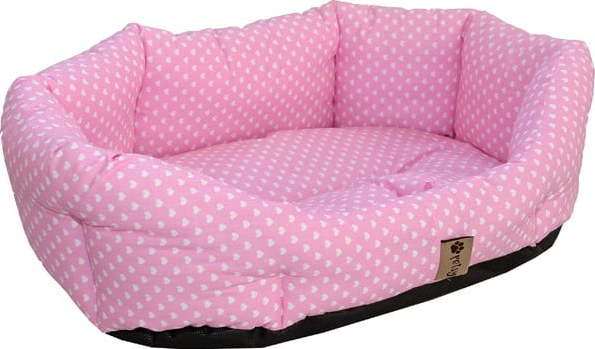 Růžový bavlněný pelíšek 50x40 cm Pinky - Petsy Petsy