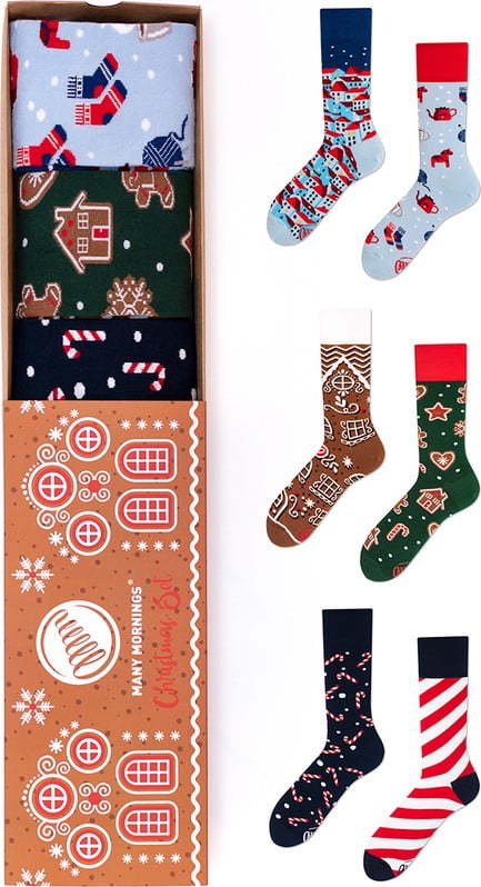 Sada 3 párů ponožek Many Mornings Christmas