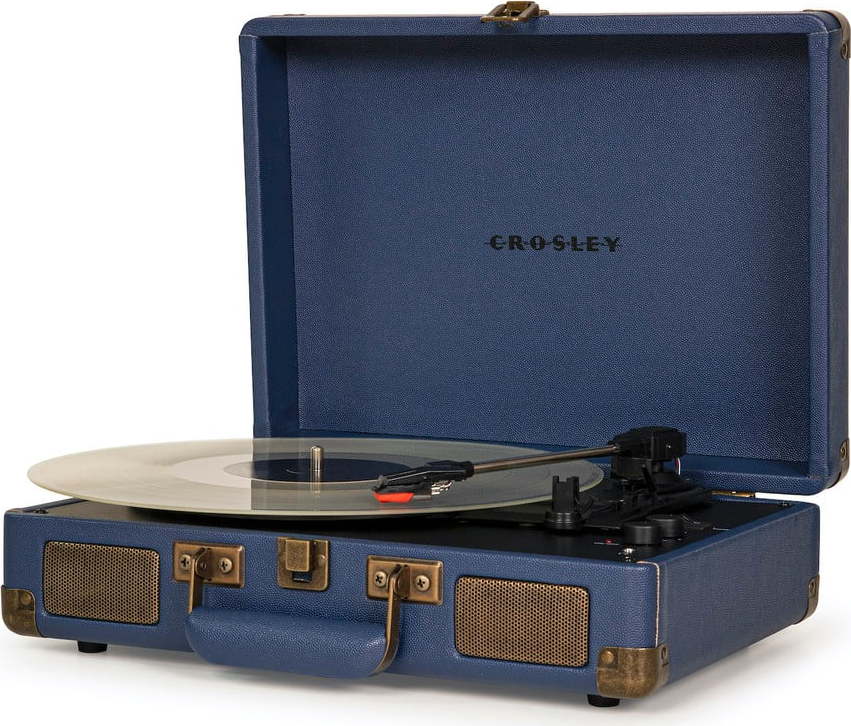 Tmavě modrý gramofon Crosley Plus Navy Crosley