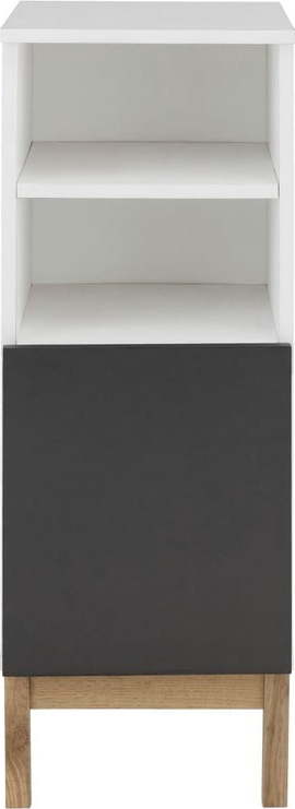 Bílo-černá nízká koupelnová skříňka 30x86 cm Mirza - Støraa Støraa