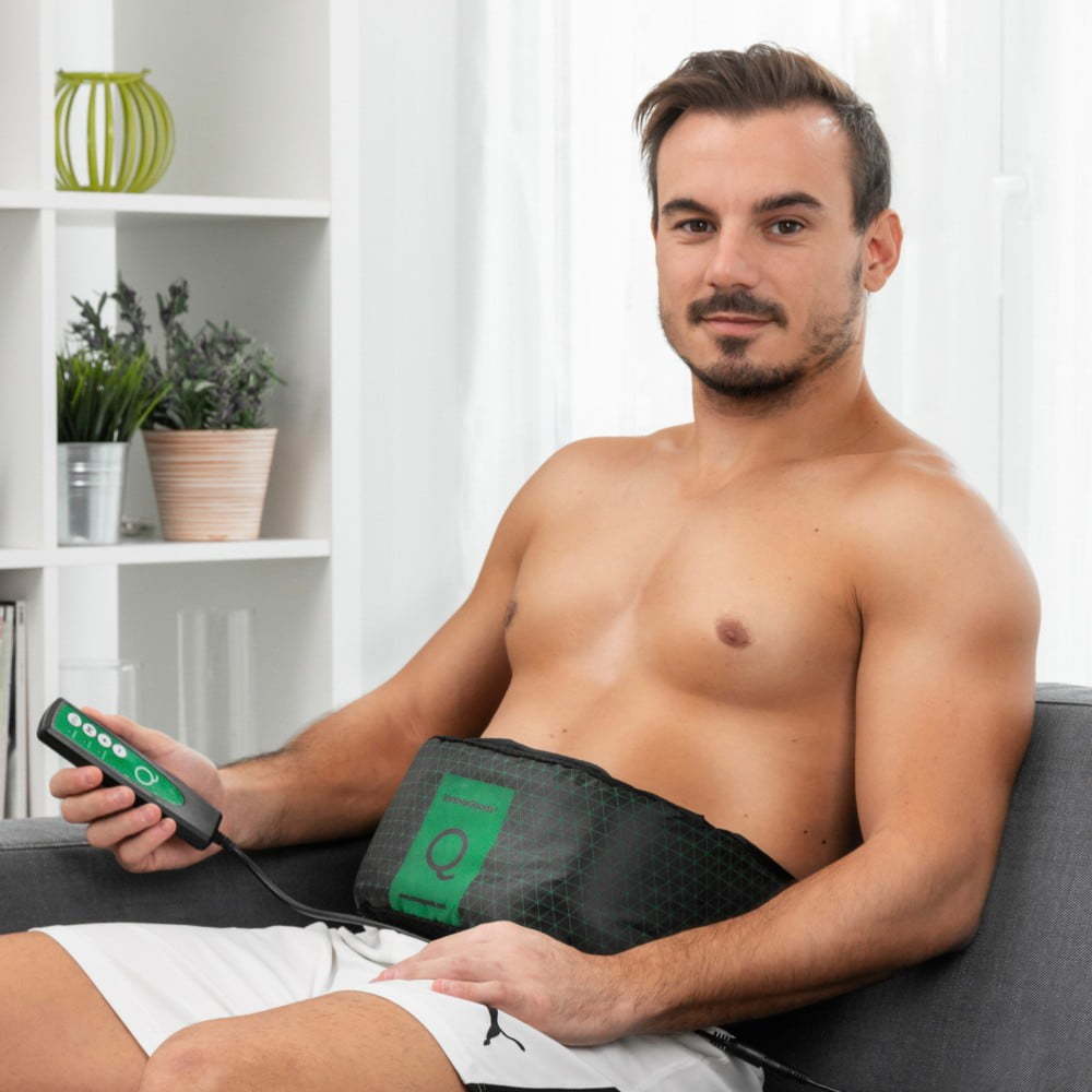 Černý vibrační pás InnovaGoods Abdo Q InnovaGoods