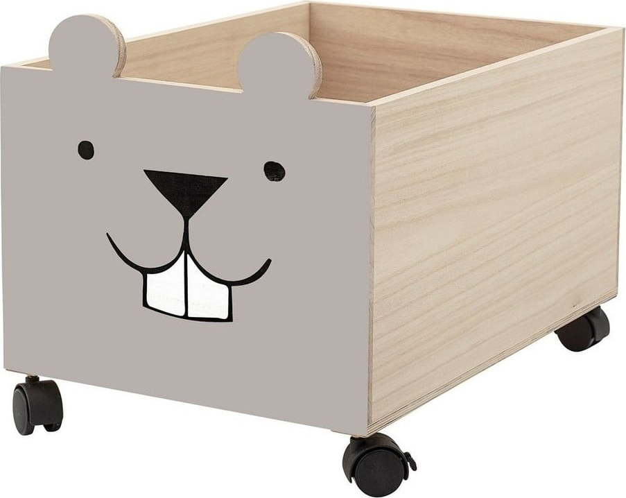 Dřevěný dětský úložný box na kolečkách Elene - Bloomingville Mini Bloomingville Mini