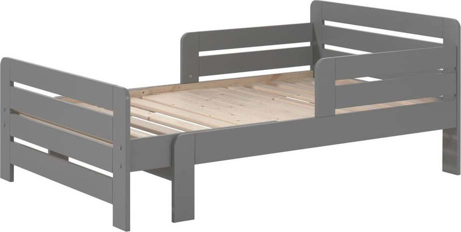 Šedá rostoucí dětská postel 90x200 cm Jumper - Vipack Vipack
