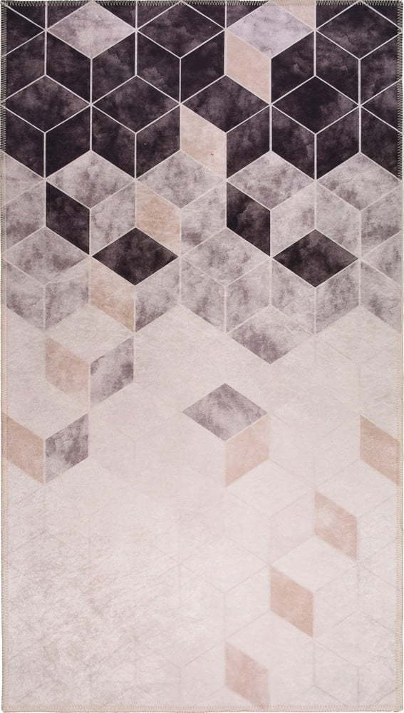 Šedo-krémový pratelný koberec 150x80 cm - Vitaus Vitaus