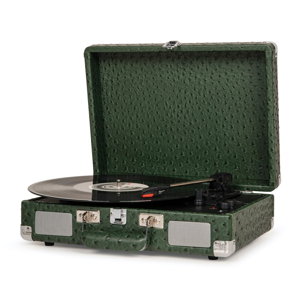 Tmavě zelený gramofon Crosley Plus Ostrich Crosley