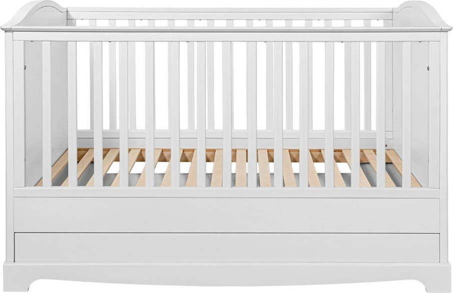 Bílá postýlka s úložným prostorem 70x140 cm Royal - BELLAMY BELLAMY
