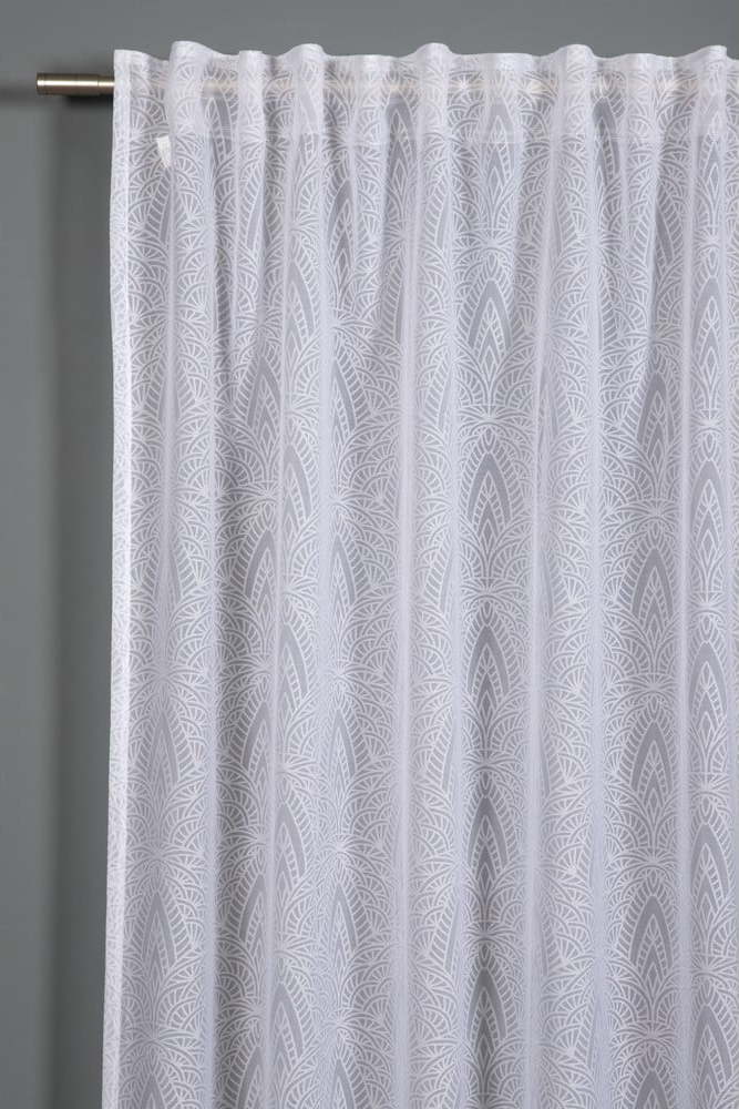 Bílá záclona 245x140 cm Grafik - Gardinia Gardinia
