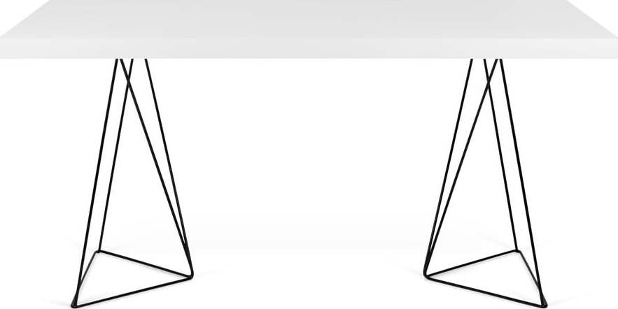 Bílý stůl s černými nohami TemaHome Multi