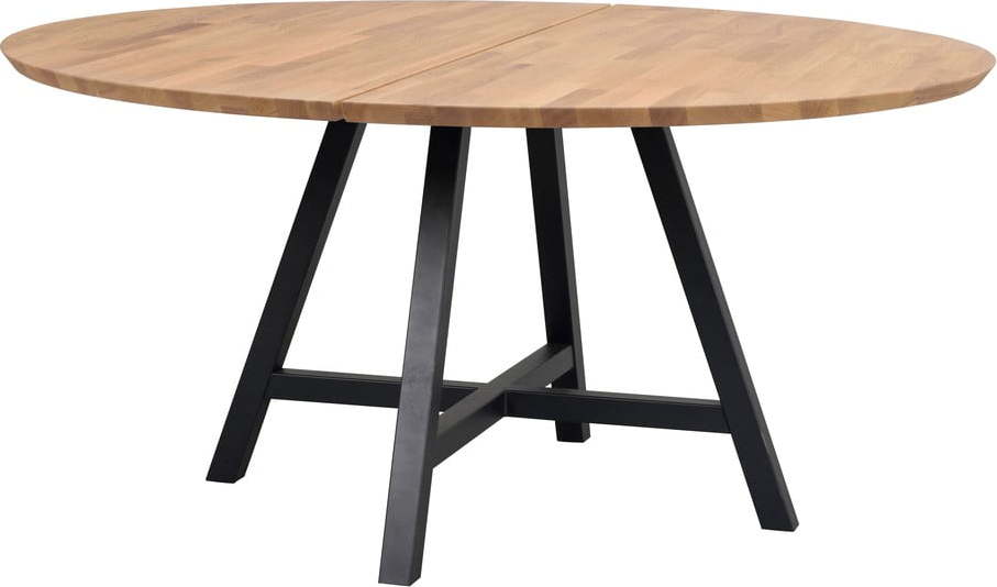 Kulatý jídelní stůl s deskou z dubového dřeva 150x150 cm Carradale - Rowico Rowico