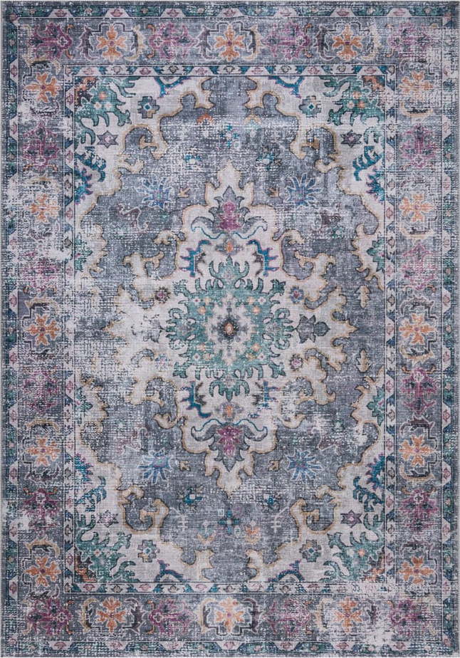 Modro-šedý pratelný koberec 170x120 cm Millie - Flair Rugs Flair Rugs
