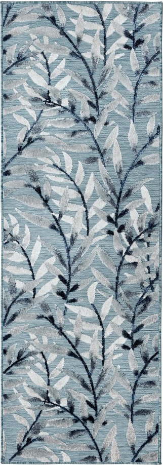 Modrý venkovní koberec běhoun 230x80 cm Willow - Flair Rugs Flair Rugs