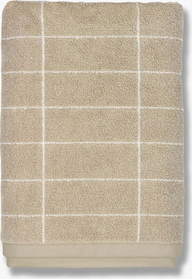 Béžový bavlněný ručník 50x100 cm Tile Stone – Mette Ditmer Denmark Mette Ditmer Denmark