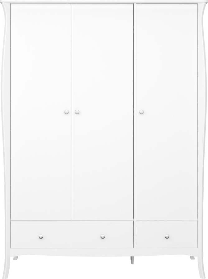Bílá šatní skříň 143x192 cm Baroque - Tvilum Tvilum