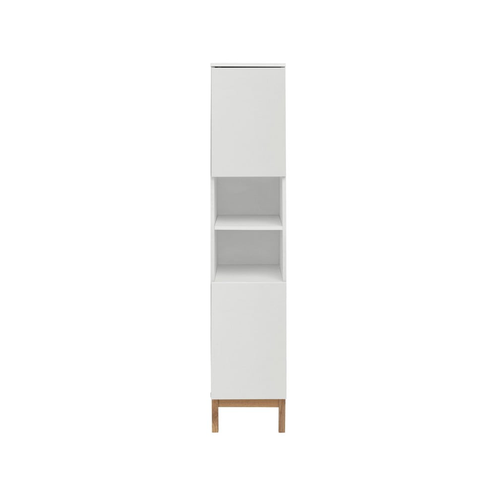 Bílá vysoká koupelnová skříňka 30x161 cm Mirza - Støraa Støraa