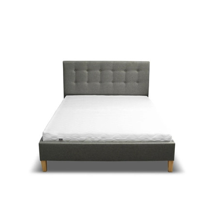 Čalouněná postel DAVID šedá rozměr 140x200 cm TT-FURNITURE