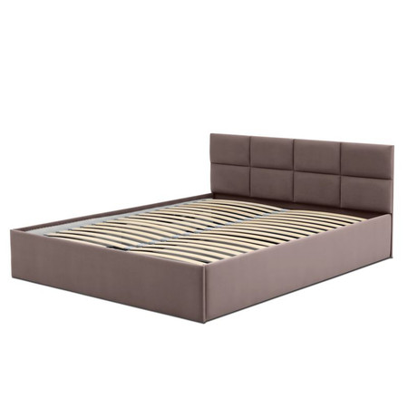 Čalouněná postel MONOS bez matrace rozměr 140x200 cm Kakao SG-nábytek