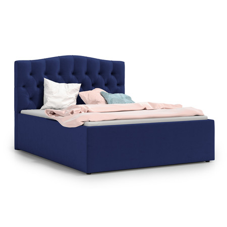 Čalouněná postel RIVA 160x200 cm Modrá KOLA