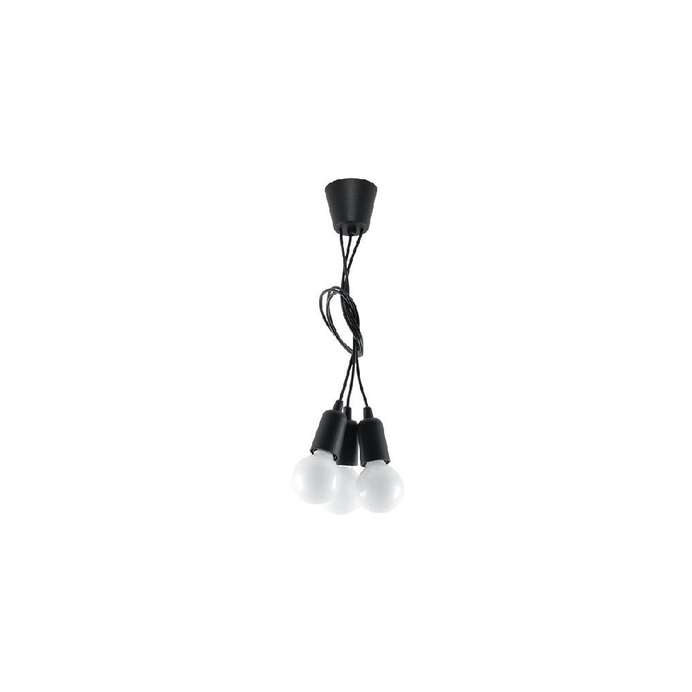 Černé závěsné svítidlo 15x15 cm Rene - Nice Lamps Nice Lamps